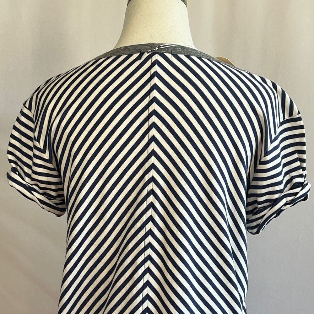 Anthropologie TLA V-Neck Stripe Shirt- Small - NWT - Picture 5 of 15